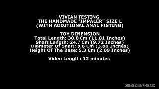 Vivian Testing The Handmade Impaler Size XL (With Additional Anal Fisting) TWT268