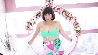 Brazilian nympho opening her asshole for everyone in the building in front of you to see