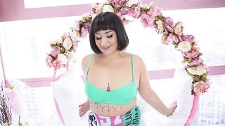 Brazilian nympho opening her asshole for everyone in the building in front of you to see