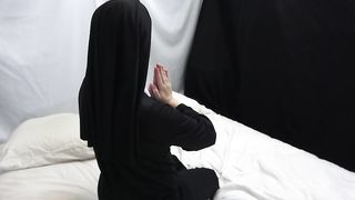 Horny nun gets it in the ass