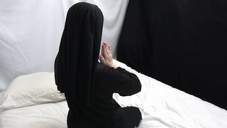 Horny nun gets it in the ass