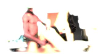 TS Mariana Lins Licks Her Cum off the Black Handyman After Riding His BBC AK017