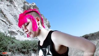 First video and first DP for this young punkie slut
