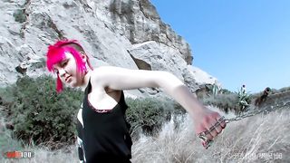 First video and first DP for this young punkie slut