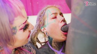 EXTREME TATTOO ALT PORNSTARS ANAL FUCKED BY A TATTOOED DICK - ATM, ANAL GAPES, THREESOME, SLOPPY BJ - ZF 249