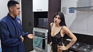 I FUCK THE ELECTRICIAN BECAUSE I CAN T PAY HIM