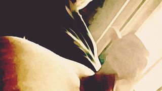 PAGMASAHE NG ARI NG LALAKI NA MAY LUMALABAS NA TAMUD SA DULO