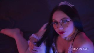 Lewd paramour piss his wench's and ass fuck her, and she gets cumshot.