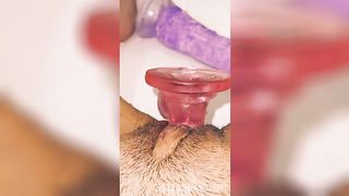 hot beauty AngelSmit masturbates in the bathroom?. I finished 2 times.? your cock will be wet, I bet? ??