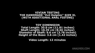 Vivian Testing The Handmade Dolphin Size XL (With Additional Anal Fisting) TWT269