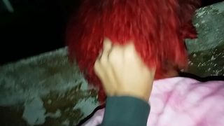 I FOUND THIS HOTTIE WITH RED HAIR AND PAID FOR PUBLIC SEX ON THE BEACH - CASAL AKIRA