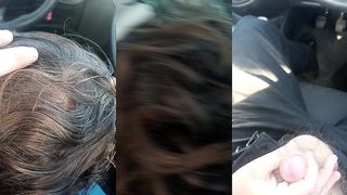 BLOWJOB IN CAR AND CUM IN STACYS MOUTH