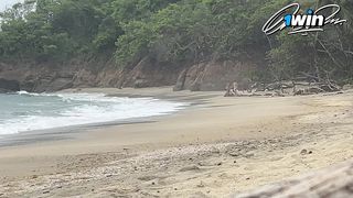 HOT COUPLE HAVING SEX ON PUBLIC BEACH NUDIST - CXLILA