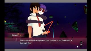 UNDER CONTRACT [ FEMDOM HENTAI GAME PORNPLAY ] EP.3 FUCKING MY COWORKER IN HER CUBICLE !