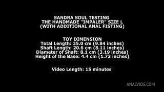 Sandra Soul Testing The Handmade Impaler Size L (With Additional Anal Fisting) TWT185