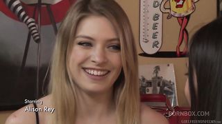 Curious Giselle Palmer is seduced into an intimate Lesbian Experience by MILF Dana DeArmond