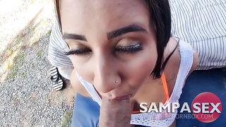 Primeira DP da ninfeta Natty Hot. Gozou muito, ficou arrombadinha e engoliu a porra dos dois paus. Regina Rizzi - MarquesXXX