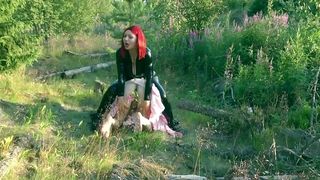 FEMDOM JERK OFF INSTRUCTIONS - GAGGED BOUND MAN. SISSIFICATION! ARYA GRANDER