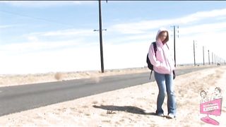 Brianna Love is picked up on the side of the road by Irine and takes her to her bedroom