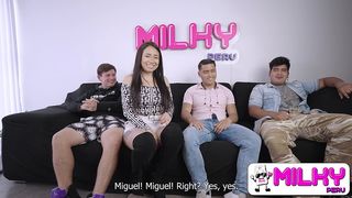 PERUVIANS WIN CONTEST AND FUCK WITH THEIR FAVORITE BIG-ASS ACTRESS