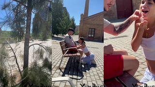 MY GIRLFRIEND SUCKS MY DICK IN THE MIDDLE OF THE STREET ALMOST CAUGHT FOR THE POLICE