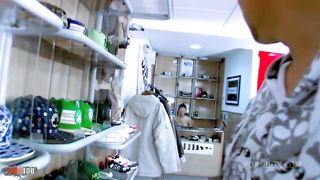 Casting of a young natural bigtits asian babe