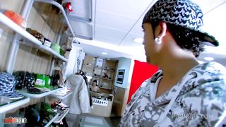 Casting of a young natural bigtits asian babe