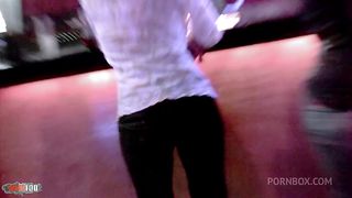 Gorgeous young French girl with a natural body picked up in a bar and fucked at home