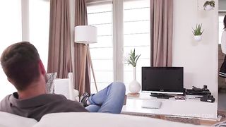 Slutty stepdaughter Melody Mae Finally Gets Rough Pounding By Her Hung Stepdad