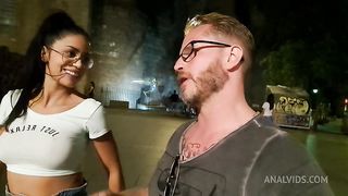 Julia De Lucia receives Anal Creampie, rough ass pounding, gape, farts and hardcore sloppy spit and face fucking