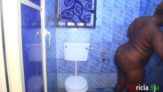 BBW PATRICIA 9JA, HARDCORE SHOWER SEX WITH SOFTKIND