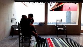 STEPDAUGHTER WAS SMOKING IN THE BACKYARD AND HER STEPFATHER SEDUCED HER UNTIL SHE HAD SEX WITH HIM