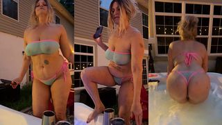 TABITHAXXX SEXY SHEER BIKINI HOT TUB DANCE