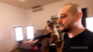 TRIPLE PENETRATION - Anastasia Mistress + Liza Shay VS Three Big Cocks - Deep Anal Fuck - Original Series (dry)