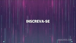 Pulando fogueira na pica grossa na festa Junina