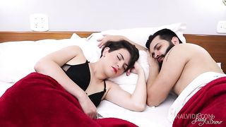 Threesome!   Fucking the ass of the two young stepsisters