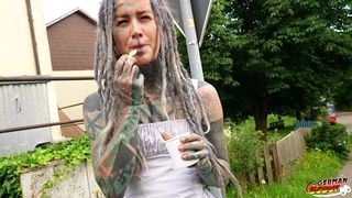 GERMAN SCOUT - SPLIT TONGUE TATTOO STAR ANUSKATZZ AT ROUGH ANAL SEX CASTING