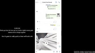 O fetiche dele e me ver com o short marcando meu brinquedo