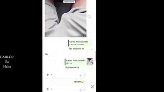 O fetiche dele e me ver com o short marcando meu brinquedo