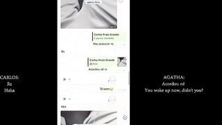 O fetiche dele e me ver com o short marcando meu brinquedo