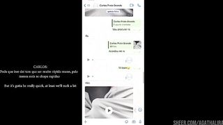 O fetiche dele e me ver com o short marcando meu brinquedo