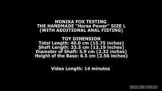 Monika Fox Testing The Handmade Horse Power Size L (With Additional Anal Fisting) TWT210
