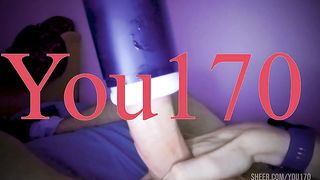 My cock was toy fucked until he cum