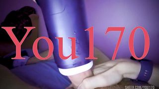 My cock was toy fucked until he cum