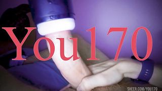My cock was toy fucked until he cum