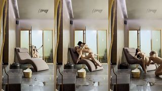 LESBIAN STEAMING ROOM FUN