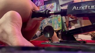 GETTING ANAL POUNDED BY FUCK MACHINE