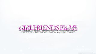 Kristen and Scarlett can't wait to get to the bedroom to use their tongues and hands to seal the deal