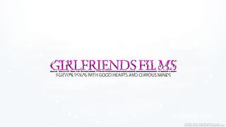 Kristen and Scarlett can't wait to get to the bedroom to use their tongues and hands to seal the deal