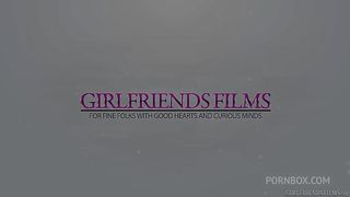 Kristen and Scarlett can't wait to get to the bedroom to use their tongues and hands to seal the deal